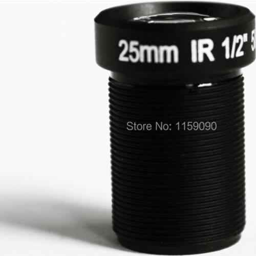 2Pcs 10PCS 100PCS HD 5mp 25mm CCTV Lens 1/2" Fixed Iris IR Infrared M12*0.5 view 70m For IP Camera