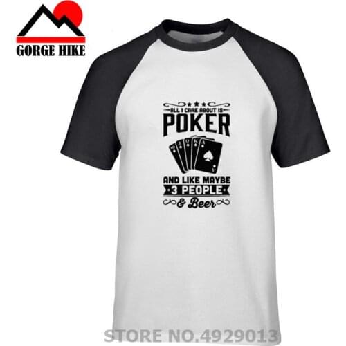 Comic Popular World Game Poker T shirt Playing Cards Clothes Gambling Shirts Las Vegas Tshirt Clothing Tops Men Funny t-shirt