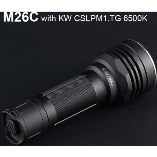 Convoy M26C with KW CSLPM1.TG 6500K Lanterna LED Powerful Flashlight Torch 26650 Flash Light Camping Fishing Lantern Zaklamp