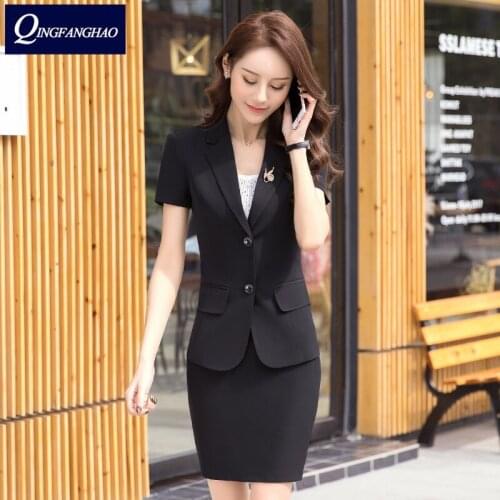 Short-sleeved suit suit ladies spring and summer new professional wear suit jacket women formal wear