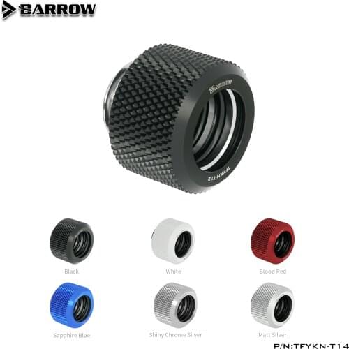 Barrow pc water cooling Fitting hard tube connector Sliding tubing For OD14mm G1/4" hand Twist Modding pc TFYKN-T14