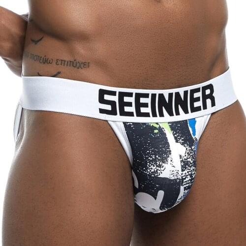 New Men Underwear Thongs Low Waist Man Jockstrap Thong Sexy Men Underwear Briefs Gay Pouch Mens Bikini Male Panties