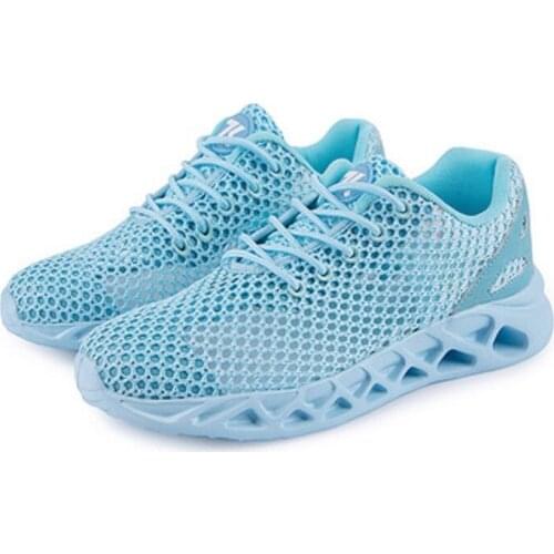 New Fashion and Comfortable Breathable Hollow Lace-up Outdoor Walking Couple Shoes