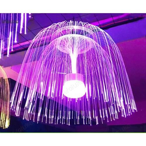 LED jellyfish lamp fiber lamp food Street polyester fiber Lighting festival atmosphere lamp colorful gradient CD50 W02