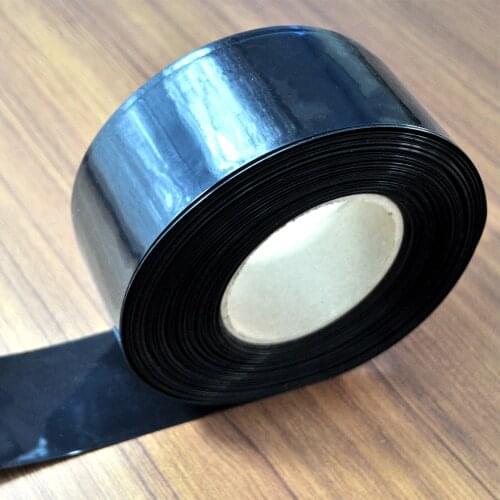 1M Black Heat Shrink Tubing 32mm 41mm 50mm 62mm 65mm 72mm 83mm 104mm 120mm RC Parts Heated Tube For Lipo Battery Case Cover PVC