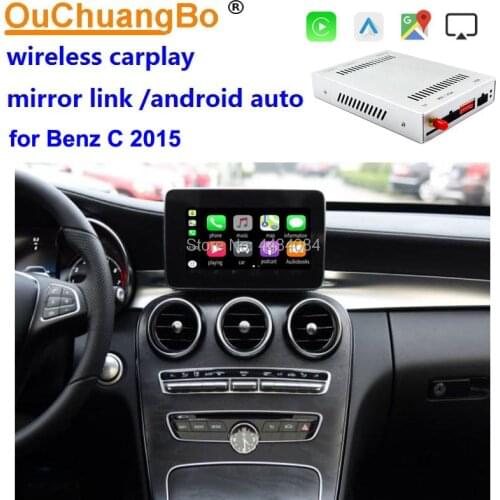 Ouchuangbo Android Auto CarPlay Apple Player for MB BENZ NTG 5.0 A/B/Ｃ/GLK/E/CLS/GLC/ E coupe/GLE support Mirror-link USB player