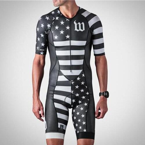 Wattie ink cycling areo short-sleeved skinsuit MTB summer men bicycle roadbike jumpsuit pro team bike clothing racing apparel