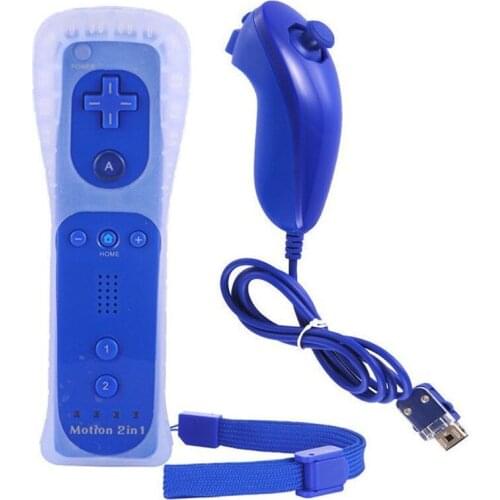 Built-in Motion Plus Wireless Remote Gamepad Controller For Nintend W ii Nunchuck 2 in1 For Nintend Remote Controle