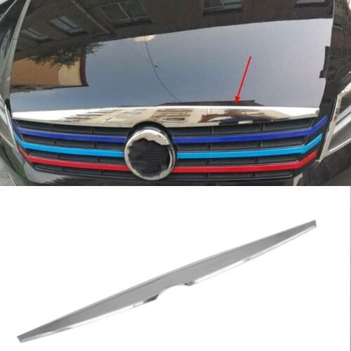 For Volkswagen Passat 2011-2015 High-quality ABS Chrome Front cover bright bar Hood trim Car styling
