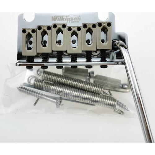Wilkinson 2 post point Chrome Silver Double swing Electric Guitar Tremolo System Bridge for strato and suhr guitar WOV05