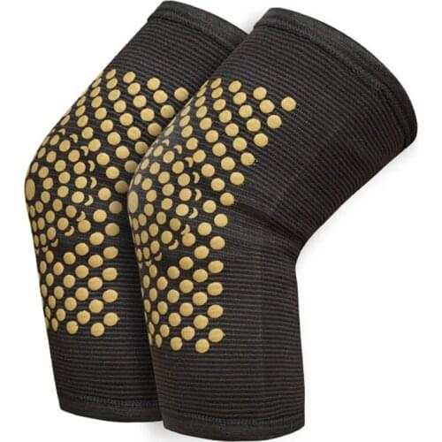 1 Pair Self Heating Wormwood Support Knee Pads Knee Brace Warm for Arthritis Joint Pain Relief and Injury Recovery
