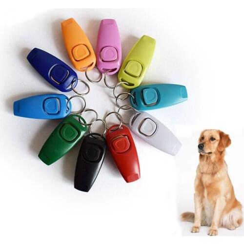 2 in 1 Dog Training Whistle Clicker Pet Dog Trainer Click Puppy Aid Guide Obedience Pet Equipment Flute Products Pet Supplies