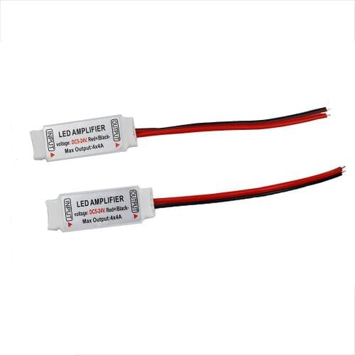 4CH x 4A Mini RGBW Amplifier 5 pin controller DC5-24V Signal repeater for 5050 RGBW LED Strip Light Good quality factory Outlet