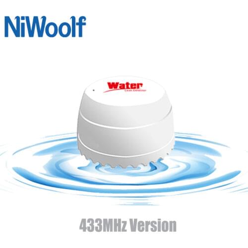 433MHZ Water Leakage Detector Flood Alert Overflow Wireless Water Leak Sensor For Home Security Burglar Wifi GSM Alarm System