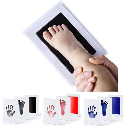 Safe Non-toxic Newborn Baby Handprint Footprint Makers No Touch Skin Inkless Ink Pads Kits Pet Dog Paw Prints Souvenir