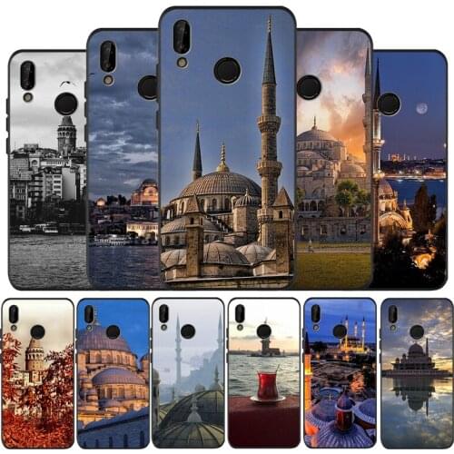Turkey Istanbul Sceneary Building Phone Case For Huawei honor 30 20 Pro 8 8X 9 10 20 Lite Mate 10 20 30 Lite Pro cover