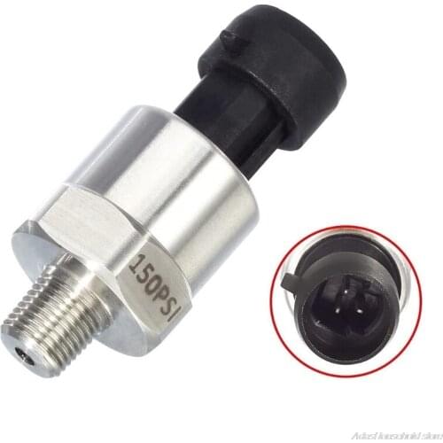Pressure Transducer Sender Sensor with Connector 1/8 inch NPT Thread Stainless Steel Pressure Sensor Oil Fuel Water wholesales