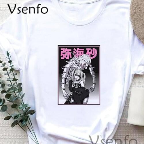 Death Note Misa Amane T Shirt Women Janpanese Anime Kawaii Summer Tee Shirt Harajuku Manga E Girl Tshirt Female Tops Clothing