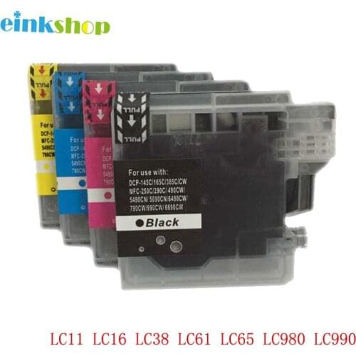 Einkshop 1Set Ink Cartridge LC39 LC985 LC60 LC975 for Brother DCP J125 J315W J515W MFC J415W J615 J615W DCP-535CN printer