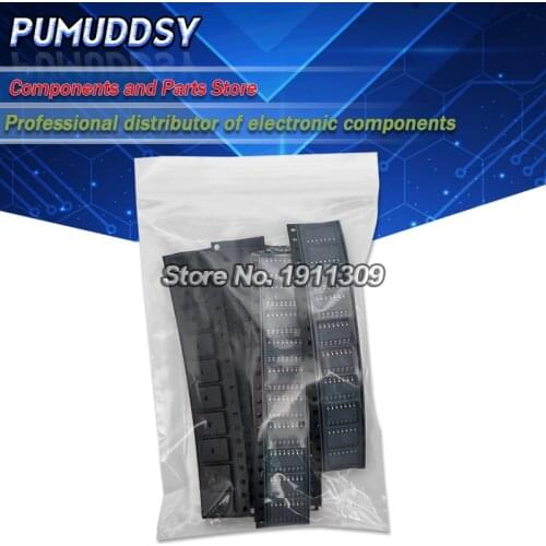 SMD 74HC00D 74HC04D 74HC08D 74HC14D 74HC138D 74HC164D 74HC165D 74HC595D SOP Logic IC assortment Kit 8Values*10pcs diy electronic