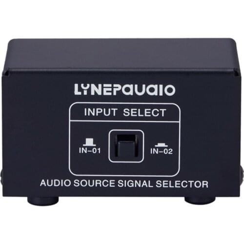 LYNEPAUAIO Audio Switcher 2 Input 1 Out or 1 Input 2 Out Stereo Speaker Switch Rca Audio Source Signal Selection No Loss