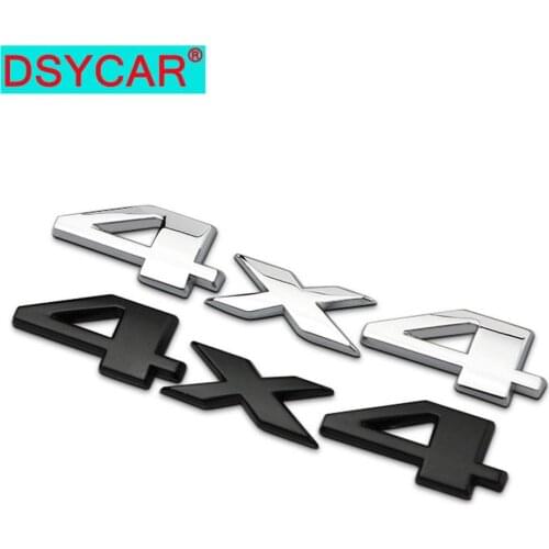 DSYCAR 3D Metal 4X4 Car Accessories Decoration Stickers, Car Side Fender Rear Emblem Badge Sticker Decals Suit for Universal Car