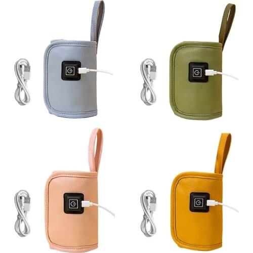 Multifunctional Car Usb Baby Bottle Warmer Leather Heater Travel Cup Milk Beverage Baby Milk Bottle Warmer Thermostat