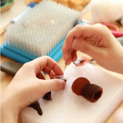 Diy 33color Wool Felt Poking Fun Craft Toy Needle Felt Wet Felt Color Wool Strip Adult Handmade Material Kit Gift For Children