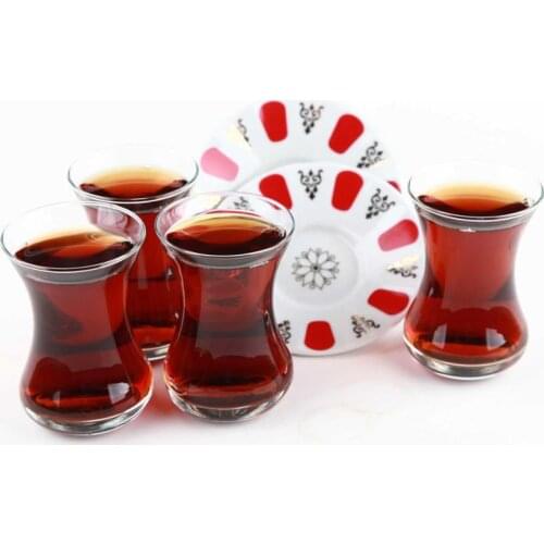 Pasabahçe Classic Turkish Tea Cup Set 12 Pieces Long Lasting Sturdy High Quality