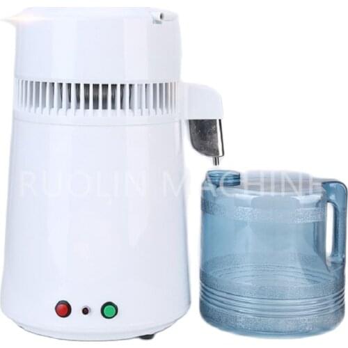 【Upgrade】 Pure Water Distiller 4L Dental Distilled Water Machine Filter Stainless Steel Electric Distillation Purifier Jug