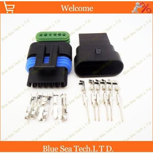 Sample,2 sets 6 Pin male&female Sensor plug,Auto Sensor plug connector for Delphi connector