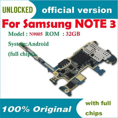 32gb Original unlocked for Samsung Galaxy Note 3 N9005 Motherboard,Europe Version for Note 3 N9005 Mainboard with Android System