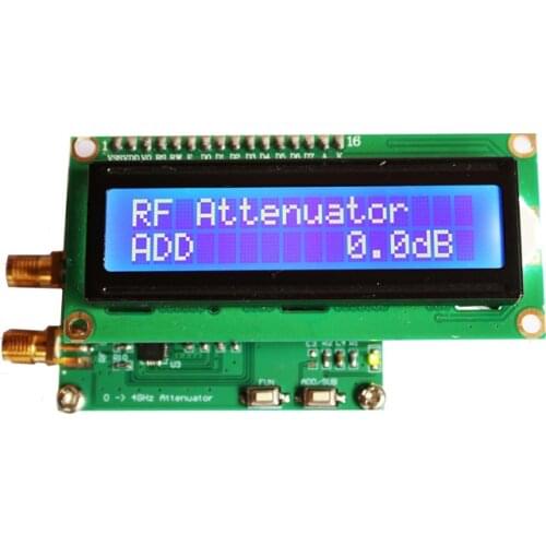 Original Digital Adjustable 0-4GHz RF Attenuator 0 to -63DB Adjusting Range 1-4000MHz Input Range Attenuation Module