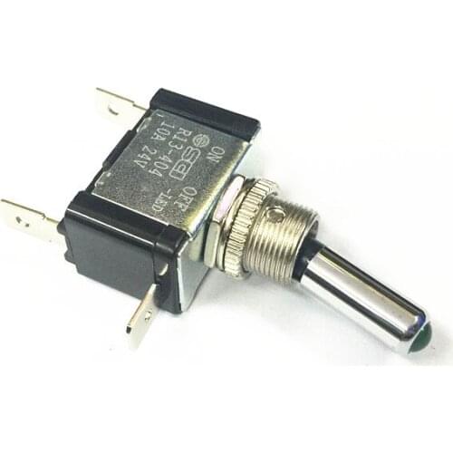 Original new 100% automotive refitting switch R13-404 AL-01 2pin 2gear button switch 10A24V with LED light switch