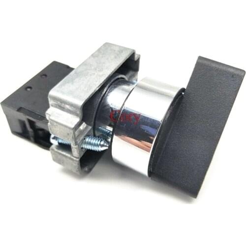 1PC On/Off Momentary/Maintained Long Handle 2 Postion Rotary Selector Switch 22mm 1NO/1NO+1NC Contact 10A 600V