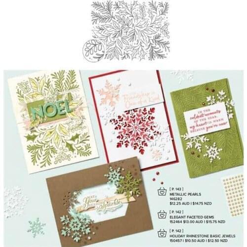 CHRISTMAS FESTIVE FOLIAGE Metal Cutting Dies Mold Flower Series Envelope Glass Scrapbook Paper Knife Mold Blade Punch Albums