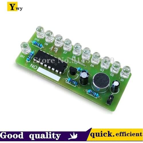 Sound control LED water lamp kit CD4017 color lamp control fun electronic DIY production teaching and training parts
