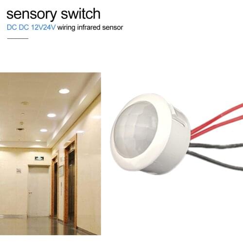12V 24V LED PIR Infrared Detector IR Infrared Motion Sensor Switch Adjustable Time Delay Switch for Home Lighting Induction