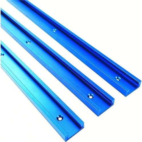 Woodworking Tools Aluminium Alloy T-track Standard Miter Gauge Chute Wood Tool Miter T Track Slot for Woodworking Workbench