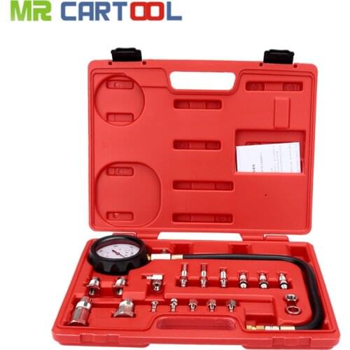 TU-15A Car Diesel Engine Compression Cylinder Pressure Tester Gauge Kit 0-1000psi