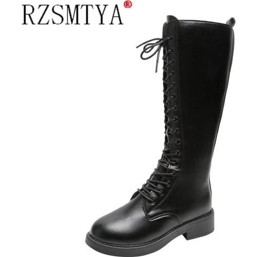 2021 Sexy High Boots Knee-high Pu Boots High Heels For Women Fashion Shoes 2020 Spring Autumn Booties Female Plus Size 35-40