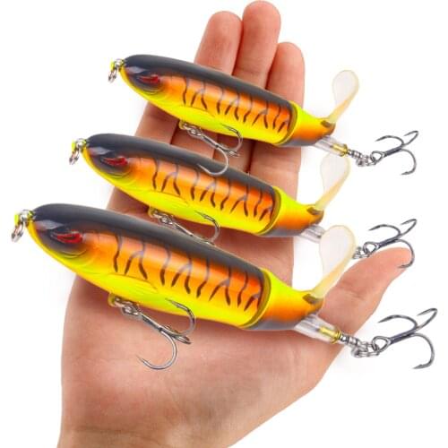 1PCS 13g 15g 35g With Propeller Topwater Fishing Lure Artificial Bait Hard Soft Rotating Tail Fishing Tackle Geer pesca Wobbler