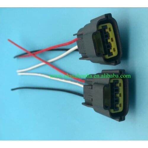 10/20/50/100 pcs Ignition Coil Connector Plug Harness clips Case For Skyline sr20 rb20 rb25 rb26 with 15cm 18 AWG wire