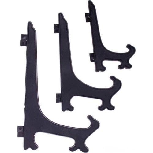 200pcs/lots Black,Clear 3/5/7/9 Inch Display Easel Stand Plate Bowl Picture Frame Photo Pedestal Holder