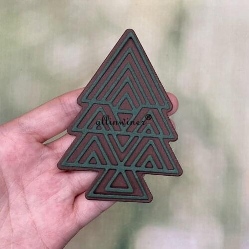 3D Christmas tree Metal Cutting Dies Stencils Die Cut for DIY Scrapbooking Album Paper Card Embossing