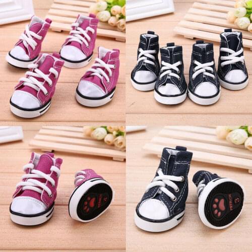 4Pcs Waterproof Pet Non-slip Shoes Spring Summer Dog Cat Outdoor Boots Puppy Booties New