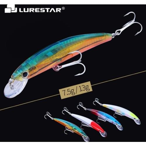 7.5g/13g 90mm/110mm Floating Minnow Fishing Bait Japan Technology Fishing Lure Laser Painting Artificial Fishing Tackle