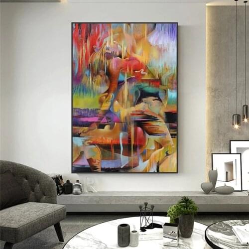 Abstract Lover Pop Art Canvas Paintings On The Wall Art Prints Graffiti Art Canvas Pictures Home Wall Decor Posters And Prints
