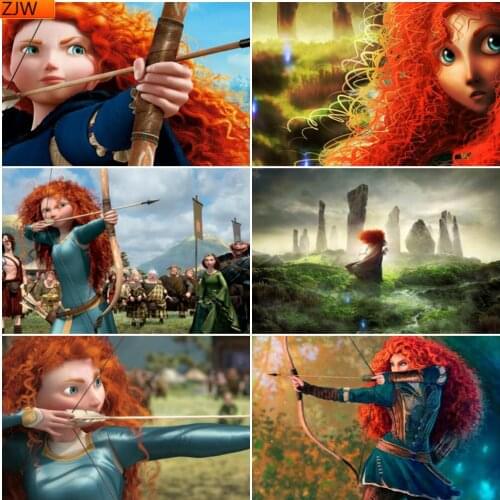 DIY Diamond Painting Brave Legend Diamond Mosaic Cross Stitch Kits Full Diamond Embroidery Room Decoration Disney