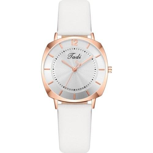 Fashion Simple Square Womens watches Casual Leather Strap ladies wristwatch women dress clock Quartz watch gift